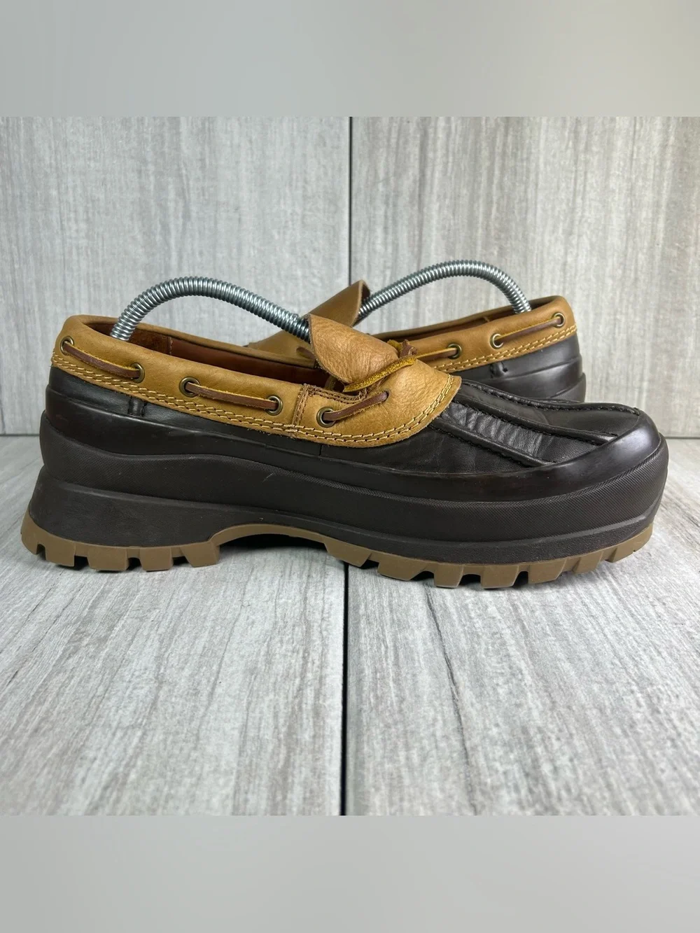 Polo Country Logan Ralph Lauren AR Lug Slip On Leather Duck Shoe Men’s Size 10